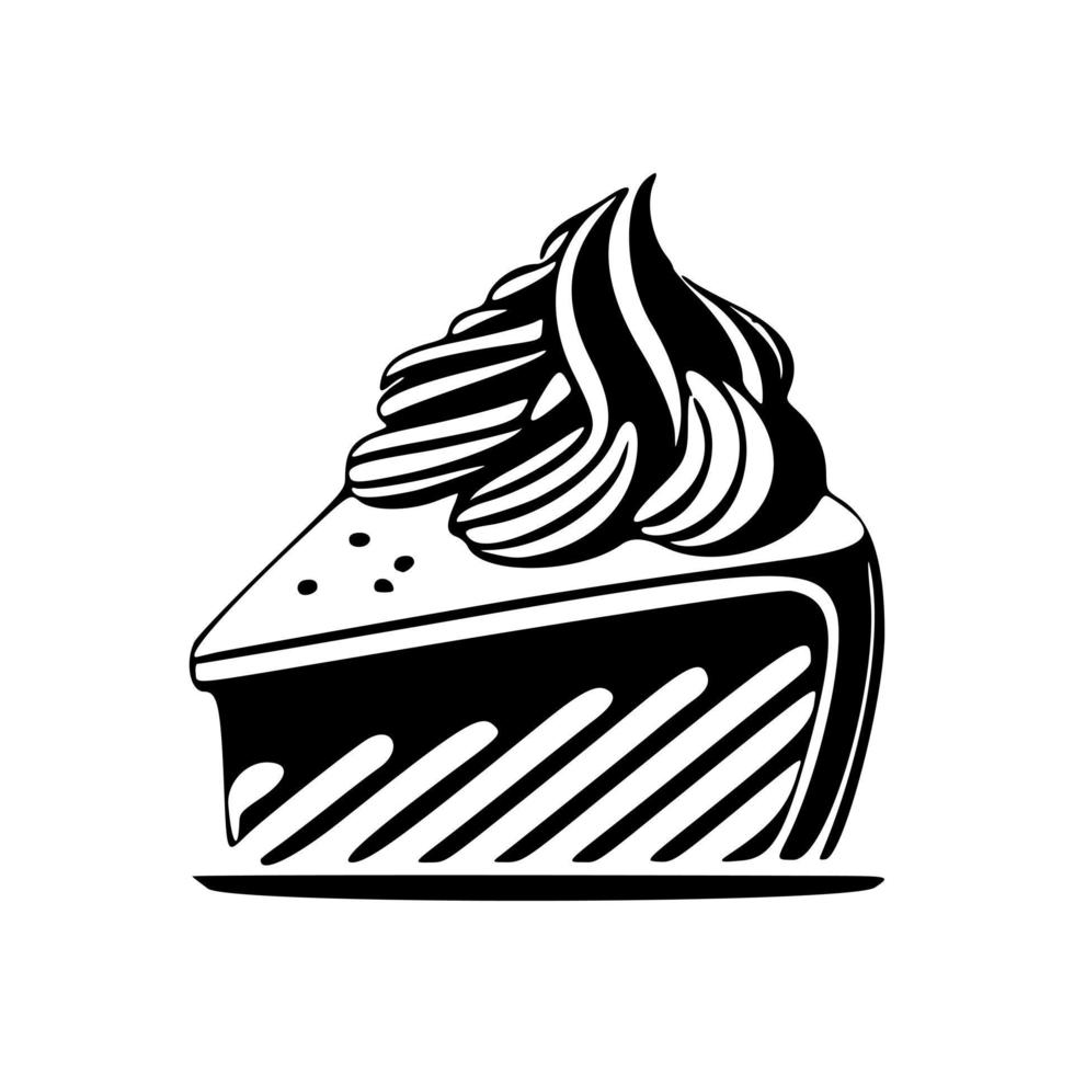 logo de gâteau magnifiquement conçu. bon pour les imprimés et les t-shirts. vecteur