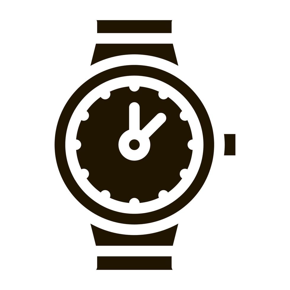 montres suisses icône vecteur glyphe illustration