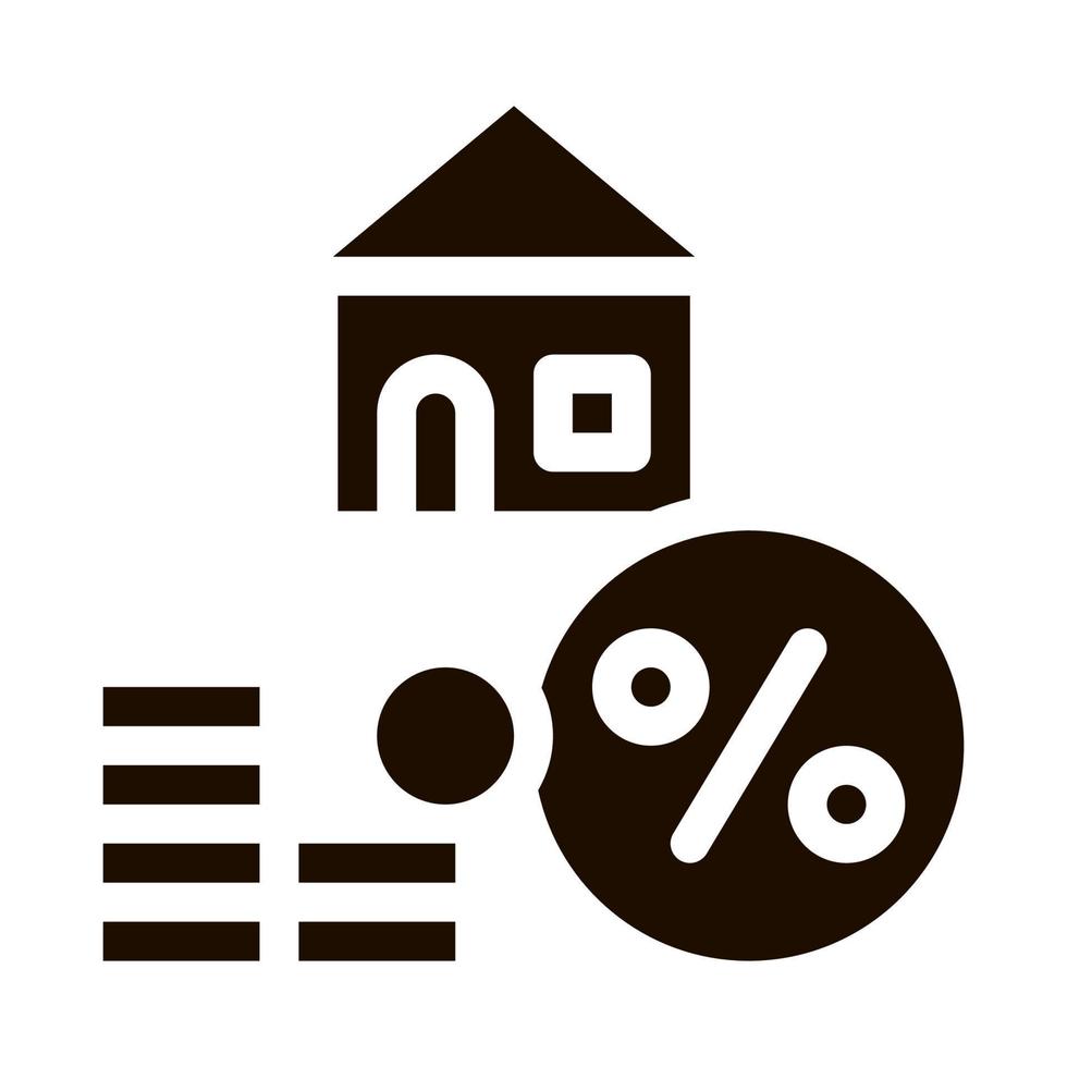 icône de vecteur de tique de service hypothécaire maison