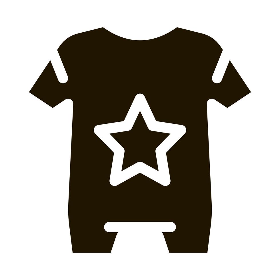 illustration de glyphe vectoriel icône vêtements bébé