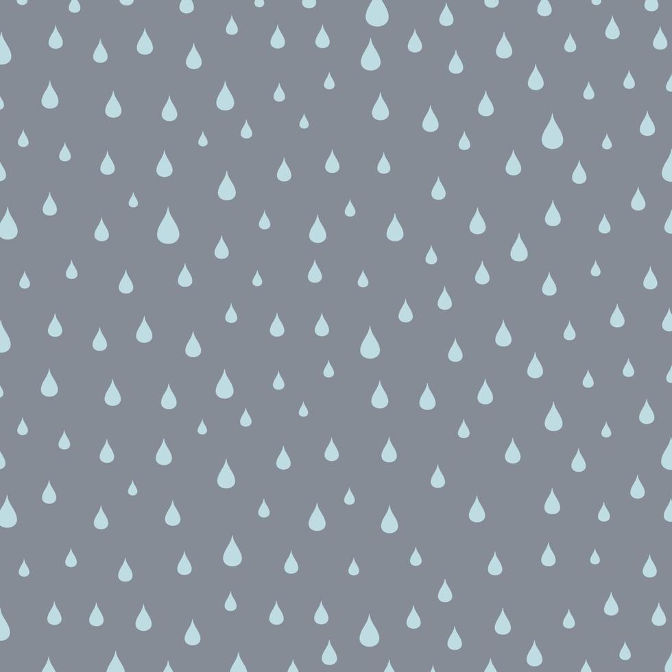 forte pluie dans le ciel gris. une illustration vectorielle vecteur