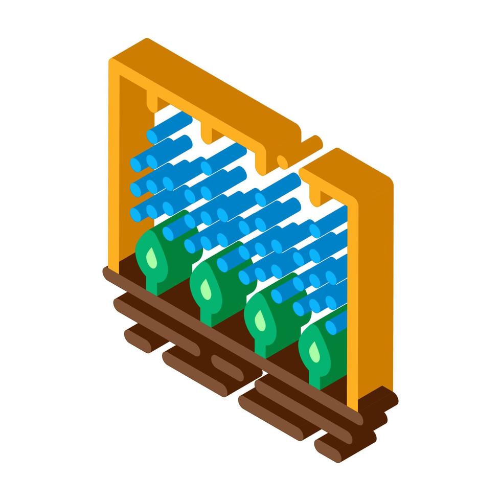 illustration vectorielle d'icône isométrique d'outil de plante de pulvérisation vecteur