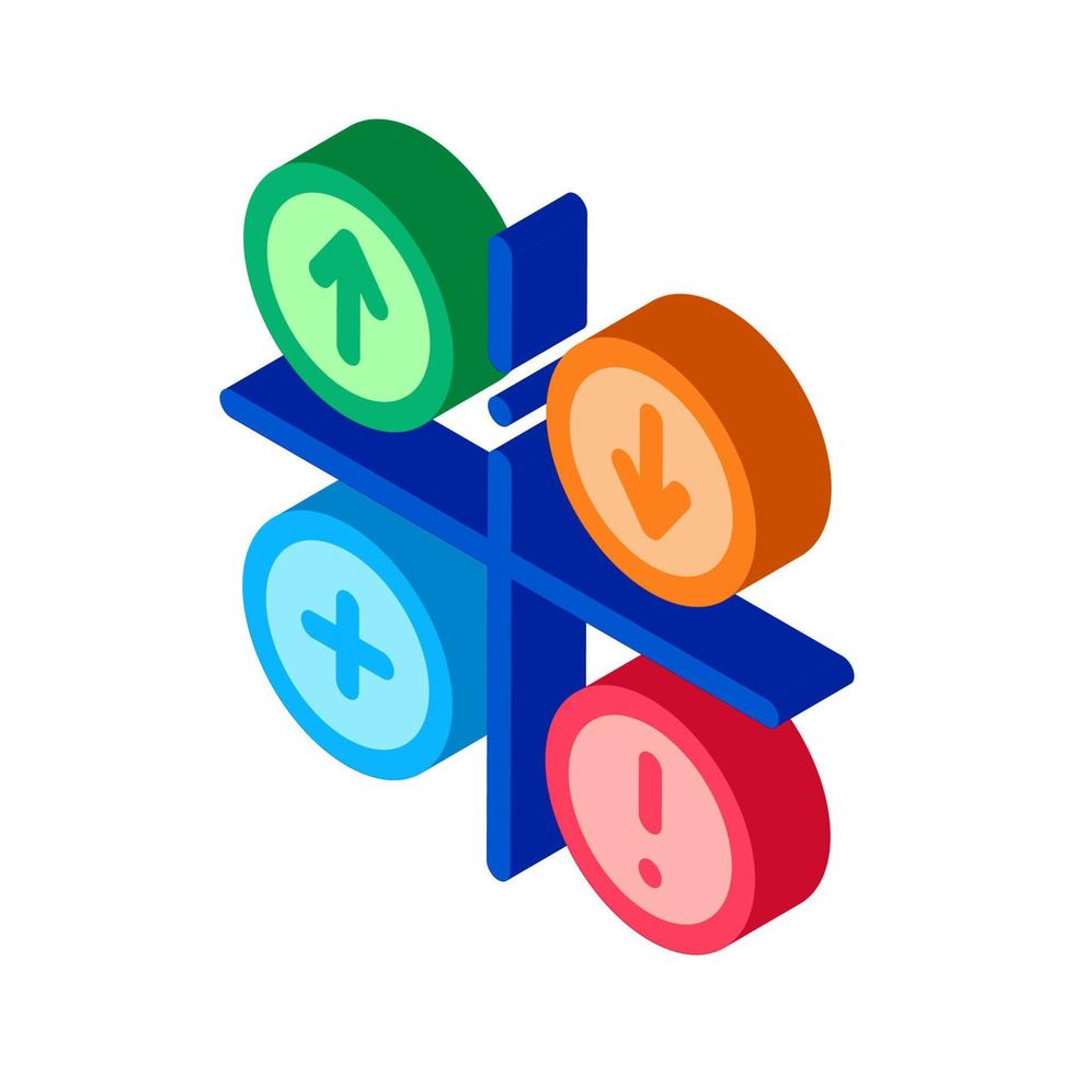 analyse swot icône isométrique illustration vectorielle vecteur