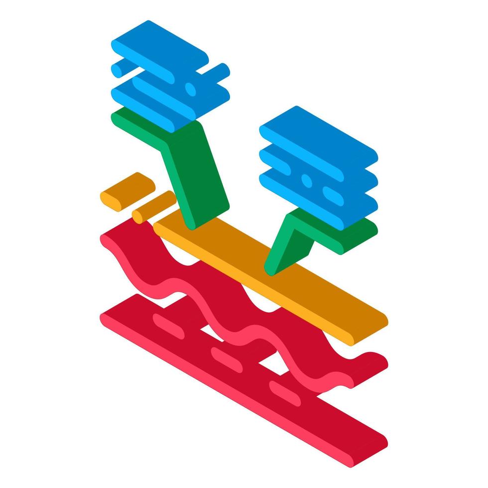 structure de la peau icône isométrique illustration vectorielle vecteur