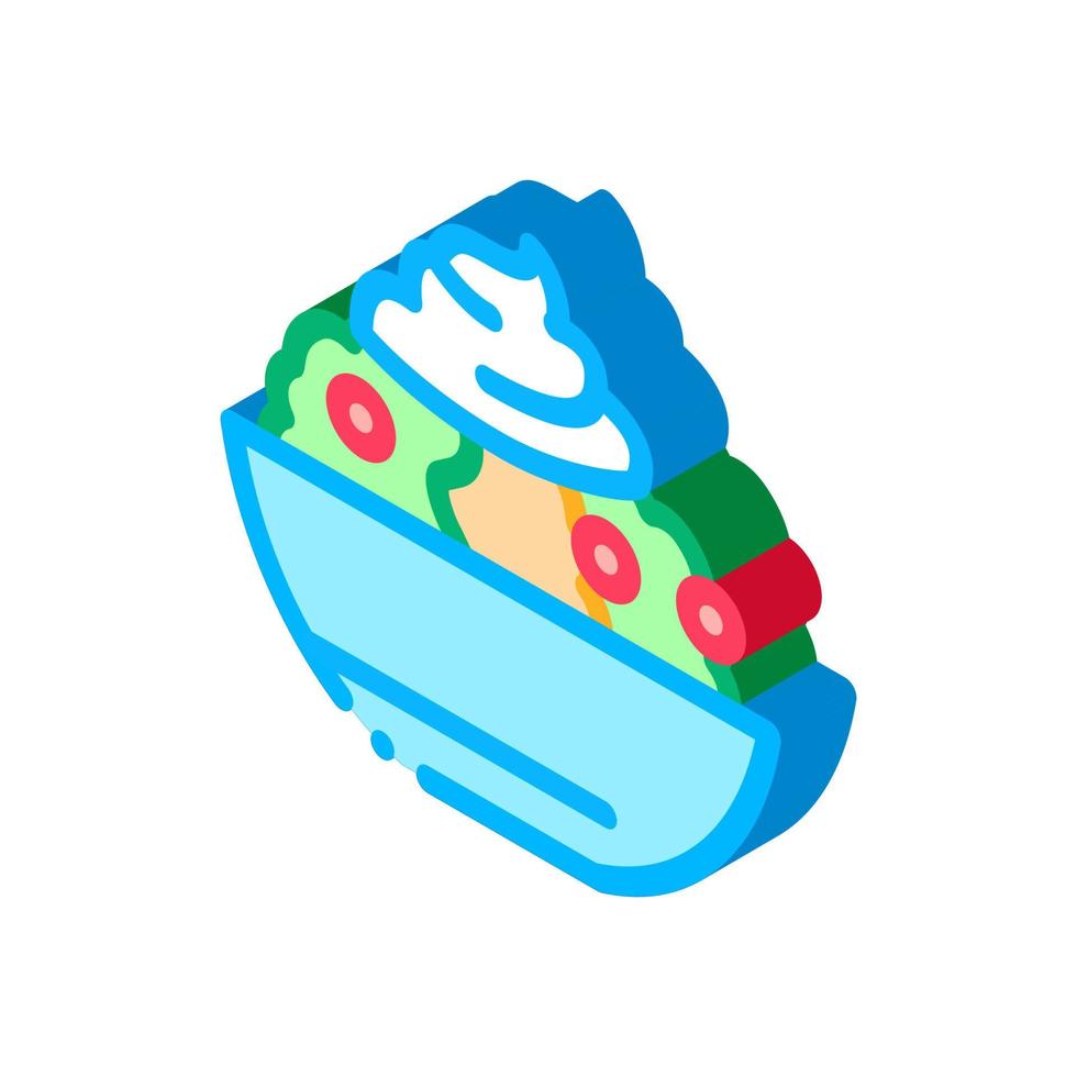 salade mayonnaise icône isométrique illustration vectorielle vecteur