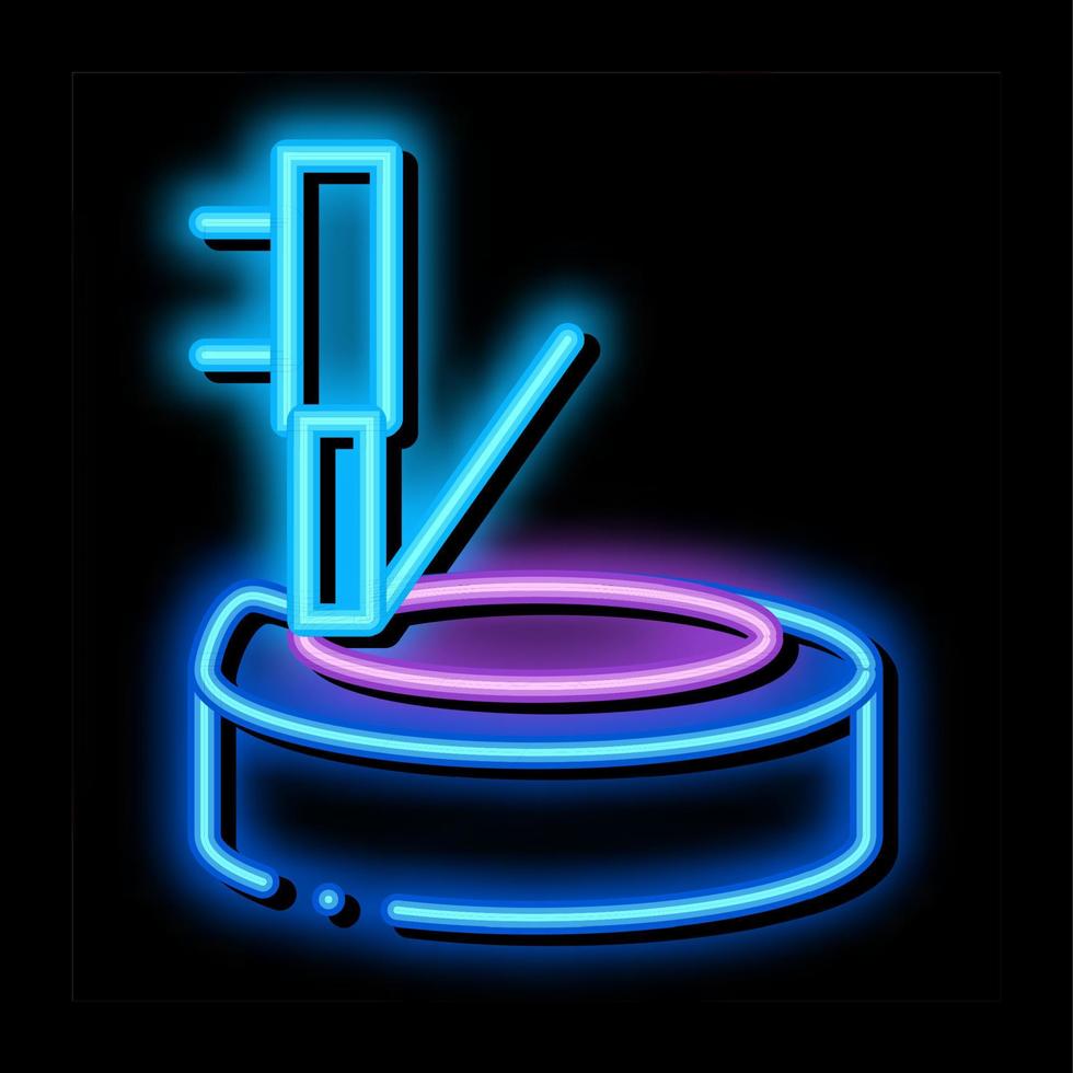 illustration d'icône de lueur de pneu et de jack néon vecteur