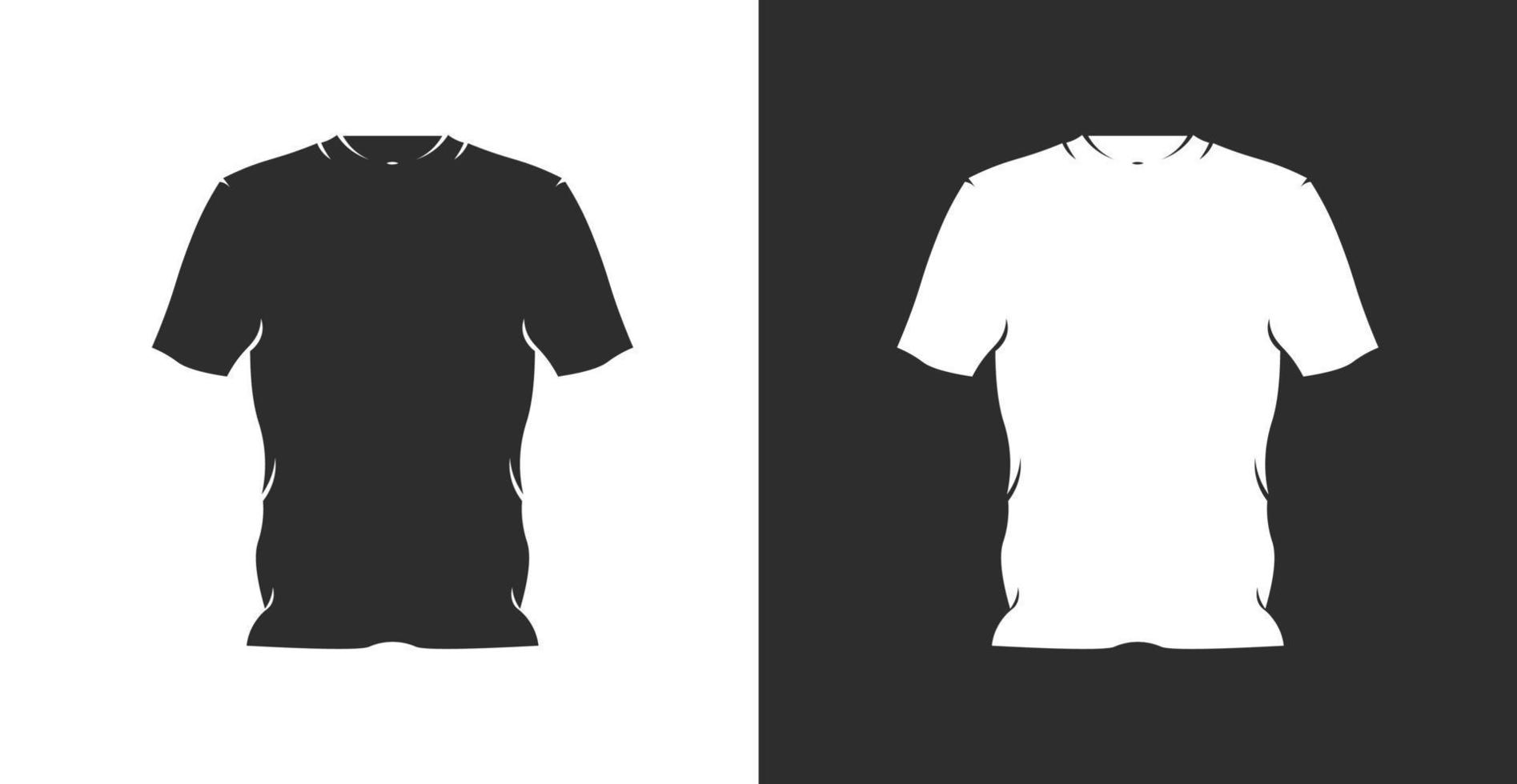 ensemble de dessin animé d'illustration de t shirt maquette vecteur