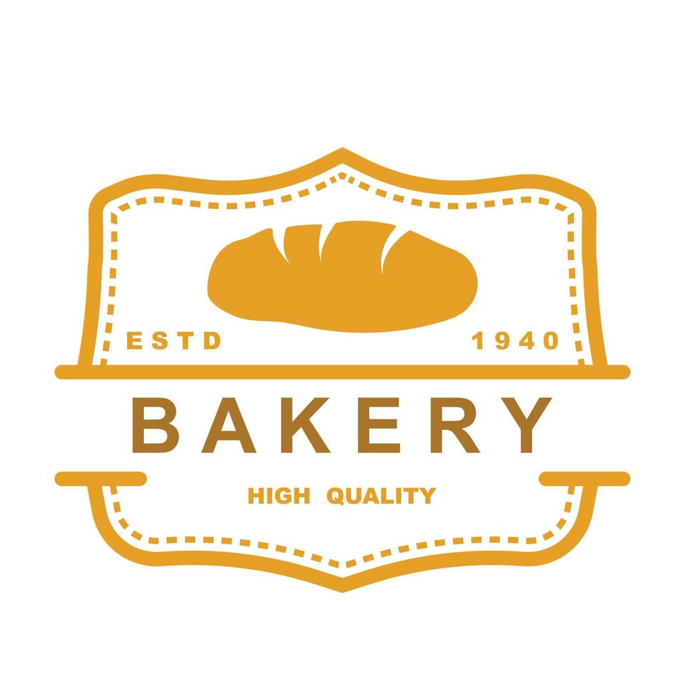 boulangerie logo modèle illustration vectorielle vecteur