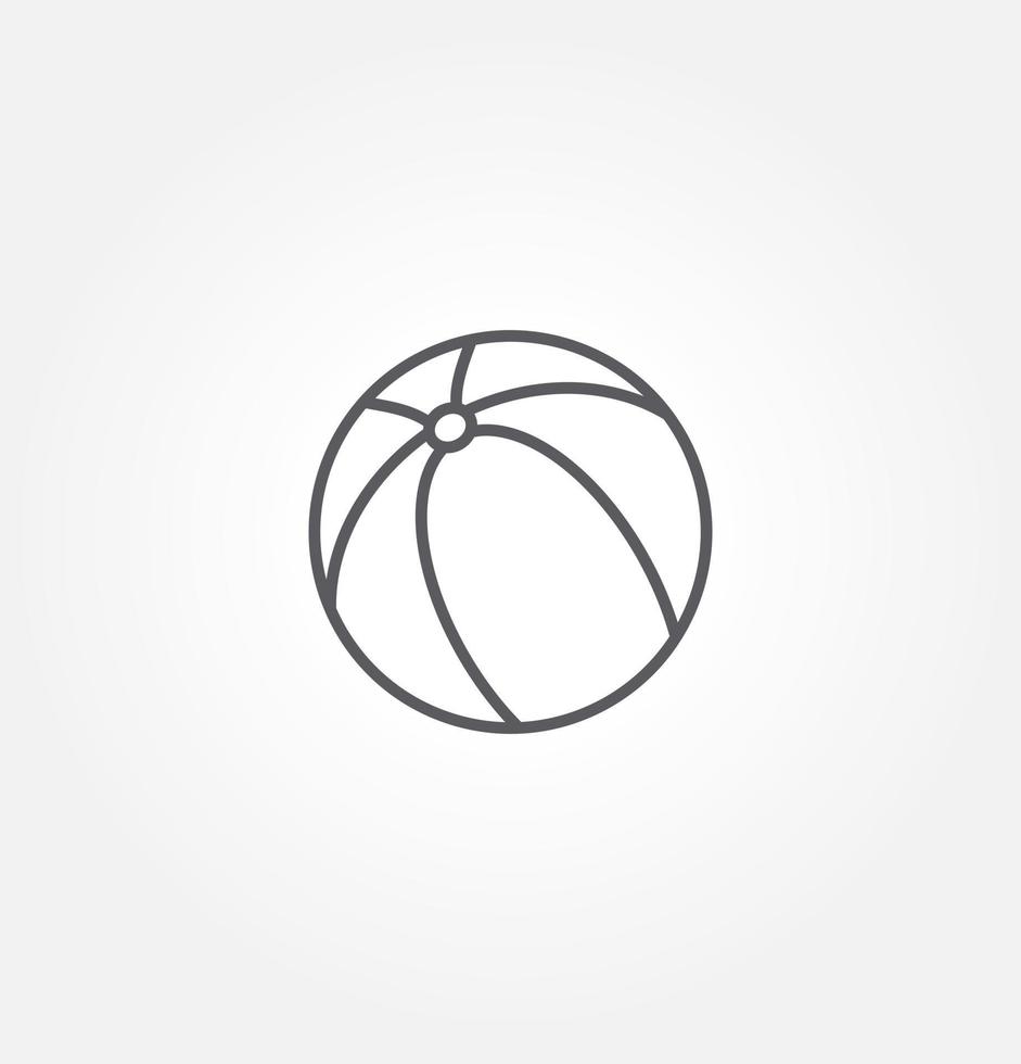 modèle de logo d'illustration vectorielle d'icône de balle à de nombreuses fins. isolé sur fond blanc. vecteur