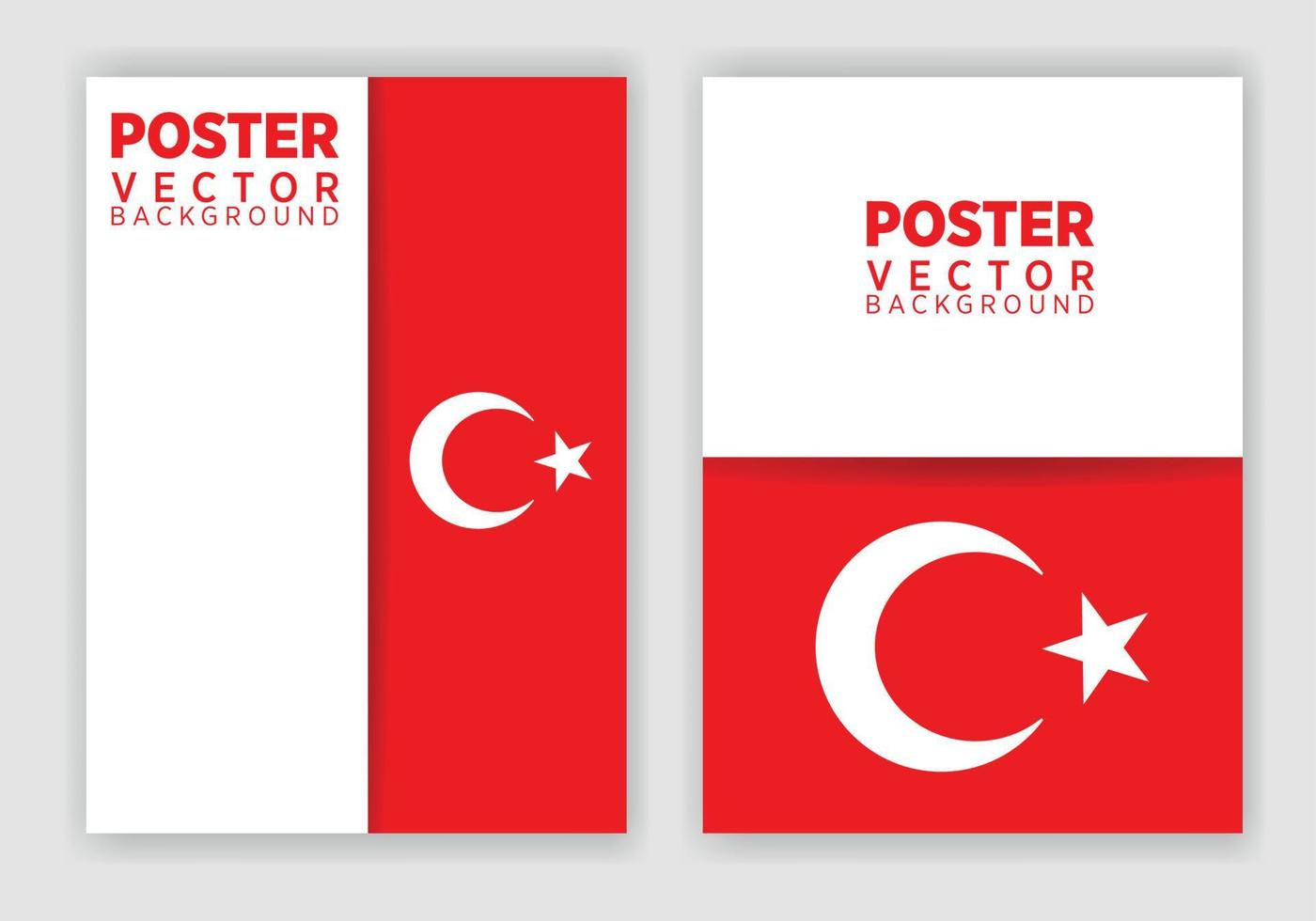 République de Turquie. illustration vectorielle, affiche, carte de fête, conception graphique, post et histoire. vecteur