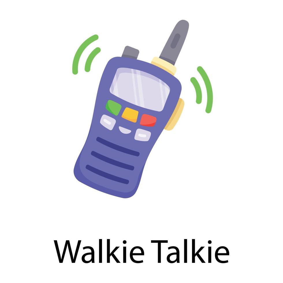 talkie-walkie à la mode vecteur