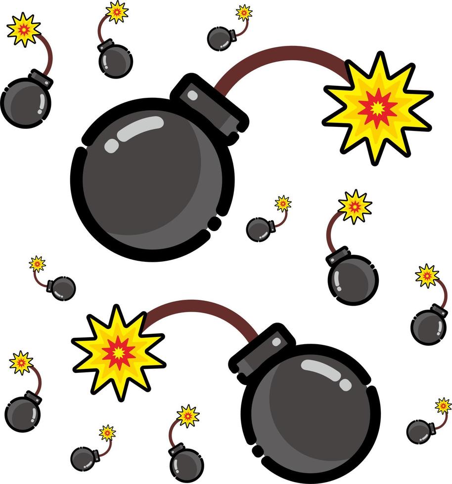 illustration vectorielle de l'image de la bombe vecteur