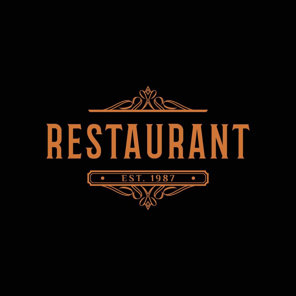 modèle de conception de logo icône restaurant vecteur