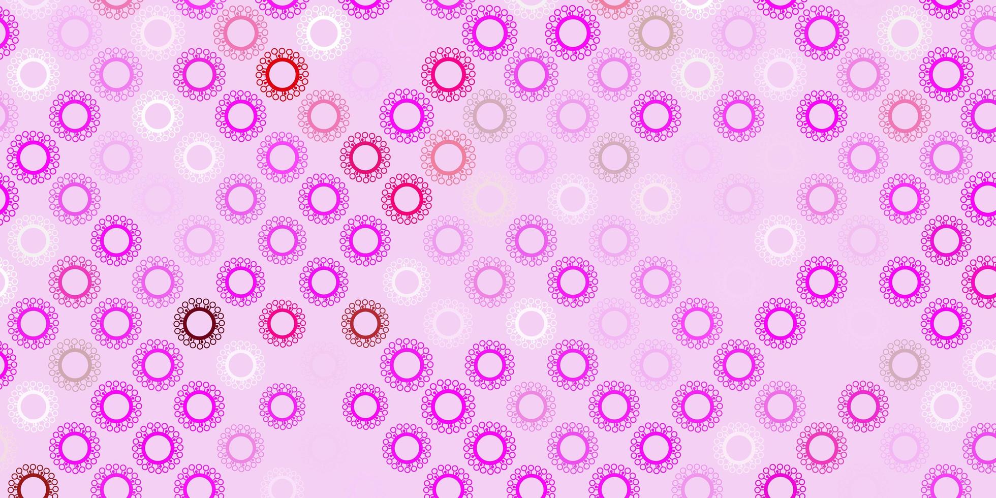 modèle vectoriel violet foncé, rose avec des signes de grippe.