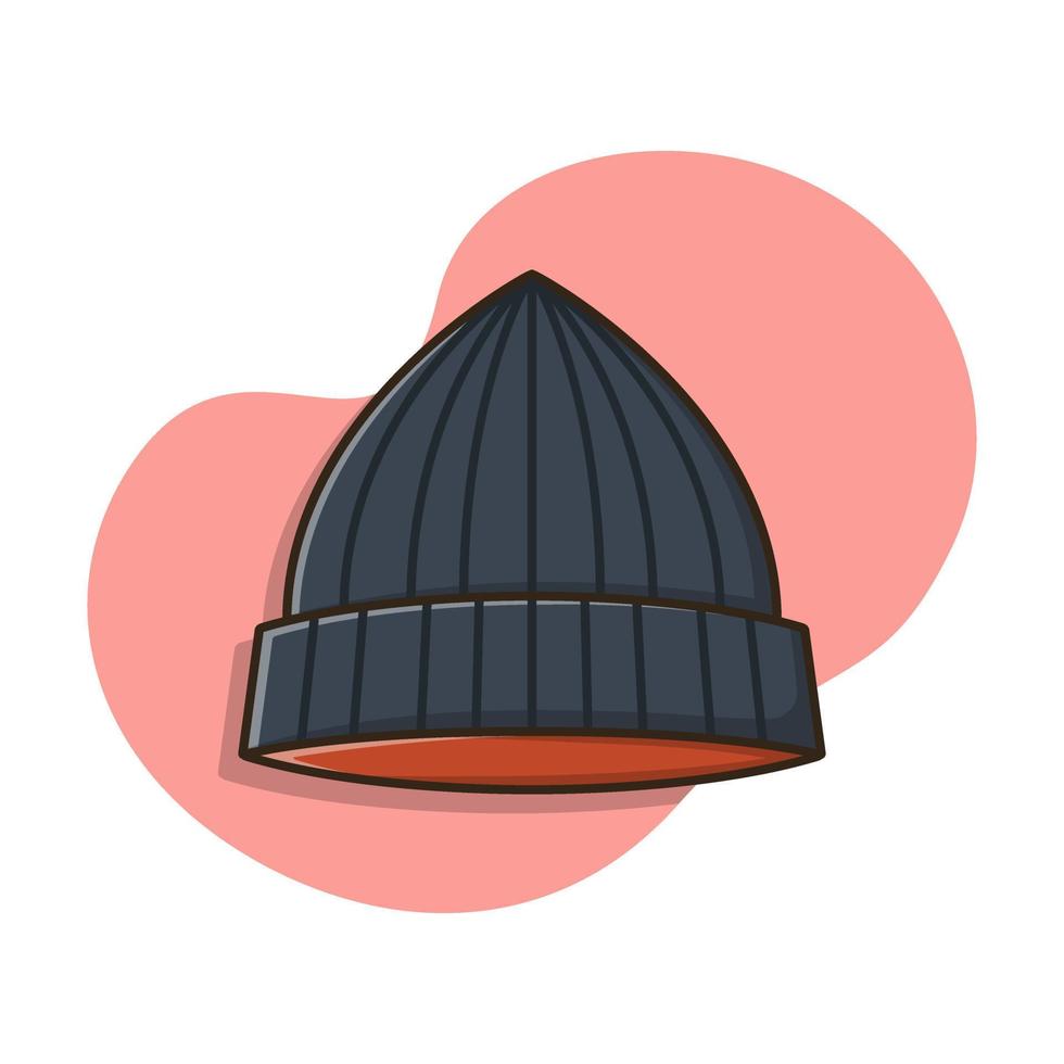 illustration de conception de vecteur de chapeau de calotte