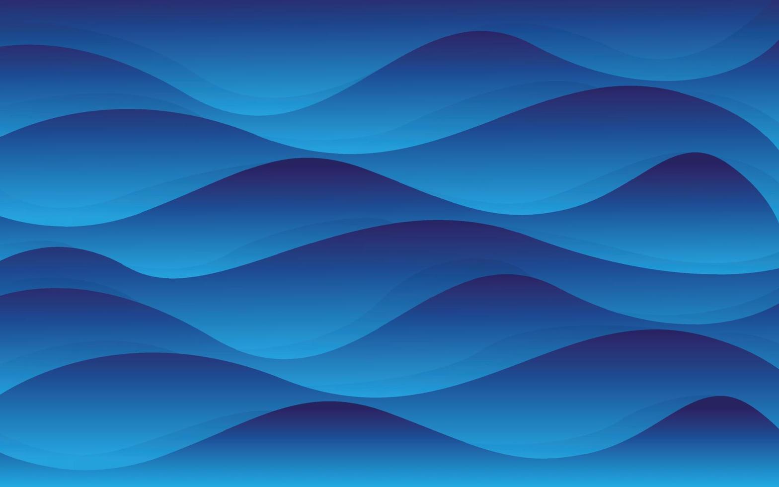 conception de fond de ligne de vague bleue moderne. modèle web abstrait de ligne d'onde lumineuse bleue. vecteur
