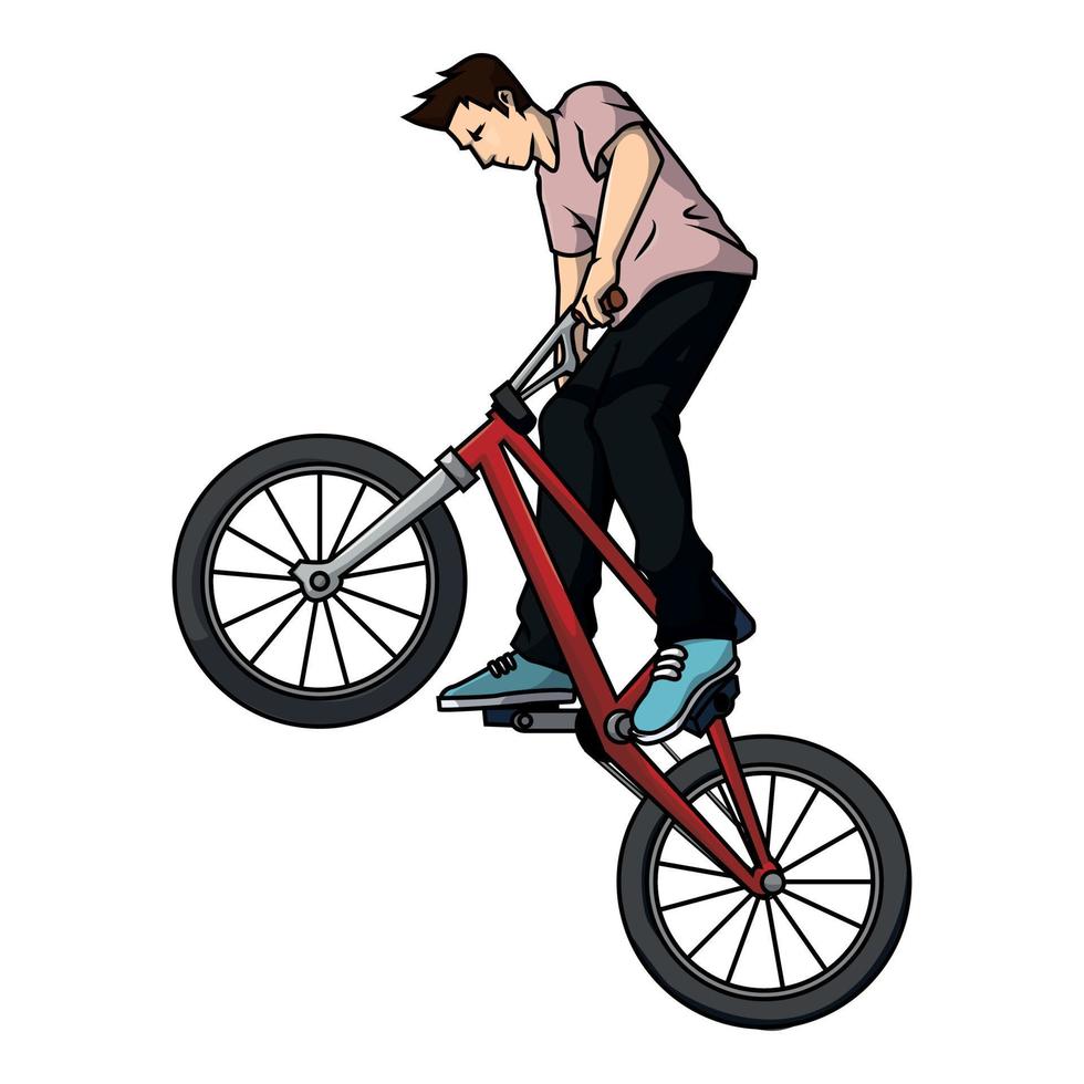 conception d'illustration vectorielle bmx vecteur