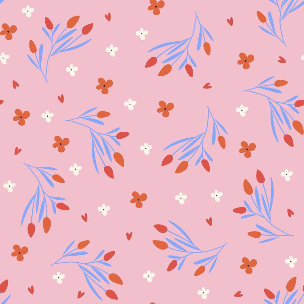 modèle sans couture avec des fleurs. illustrations vectorielles vecteur