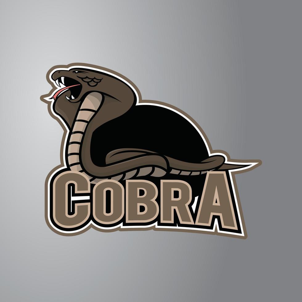 insigne de conception illustration cobra vecteur