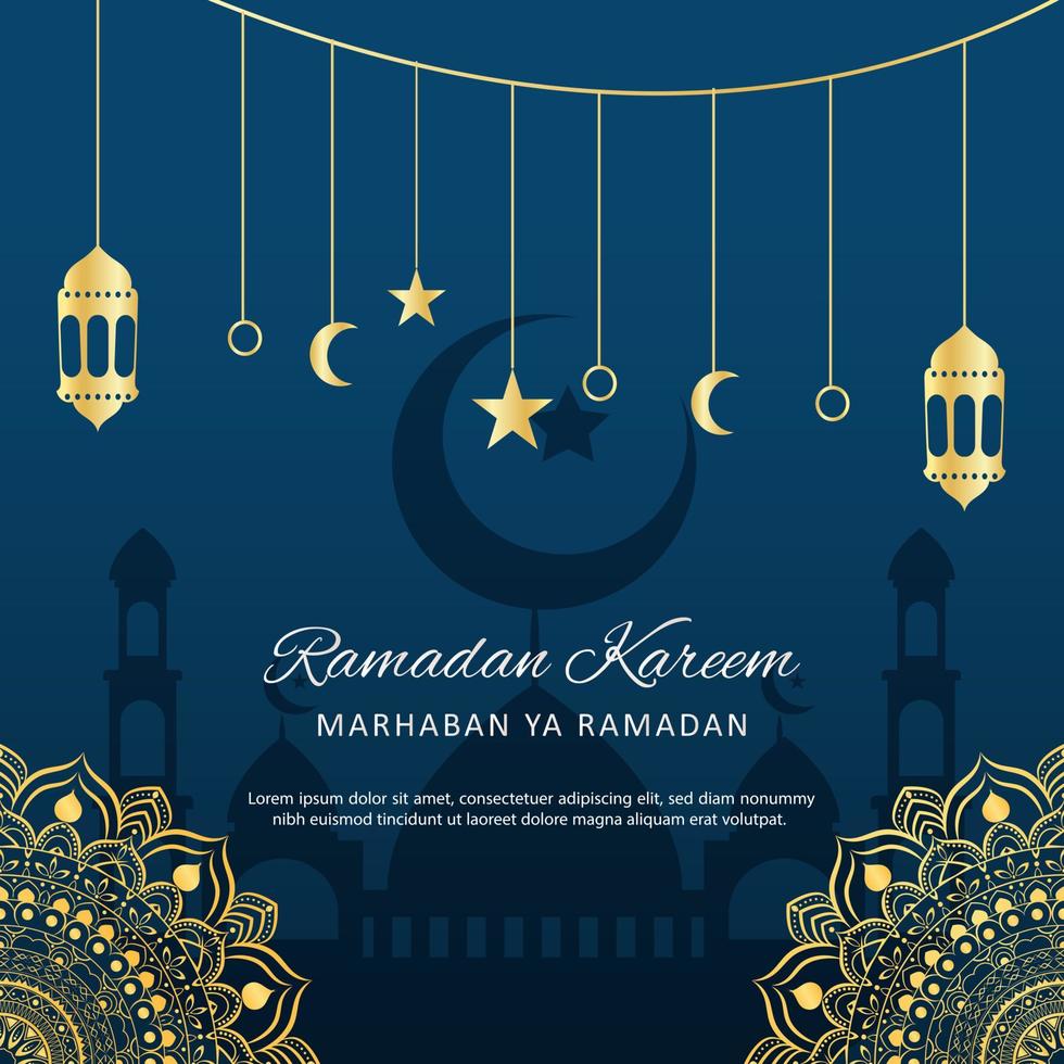 design plat ramadan kareem fond islamique vecteur