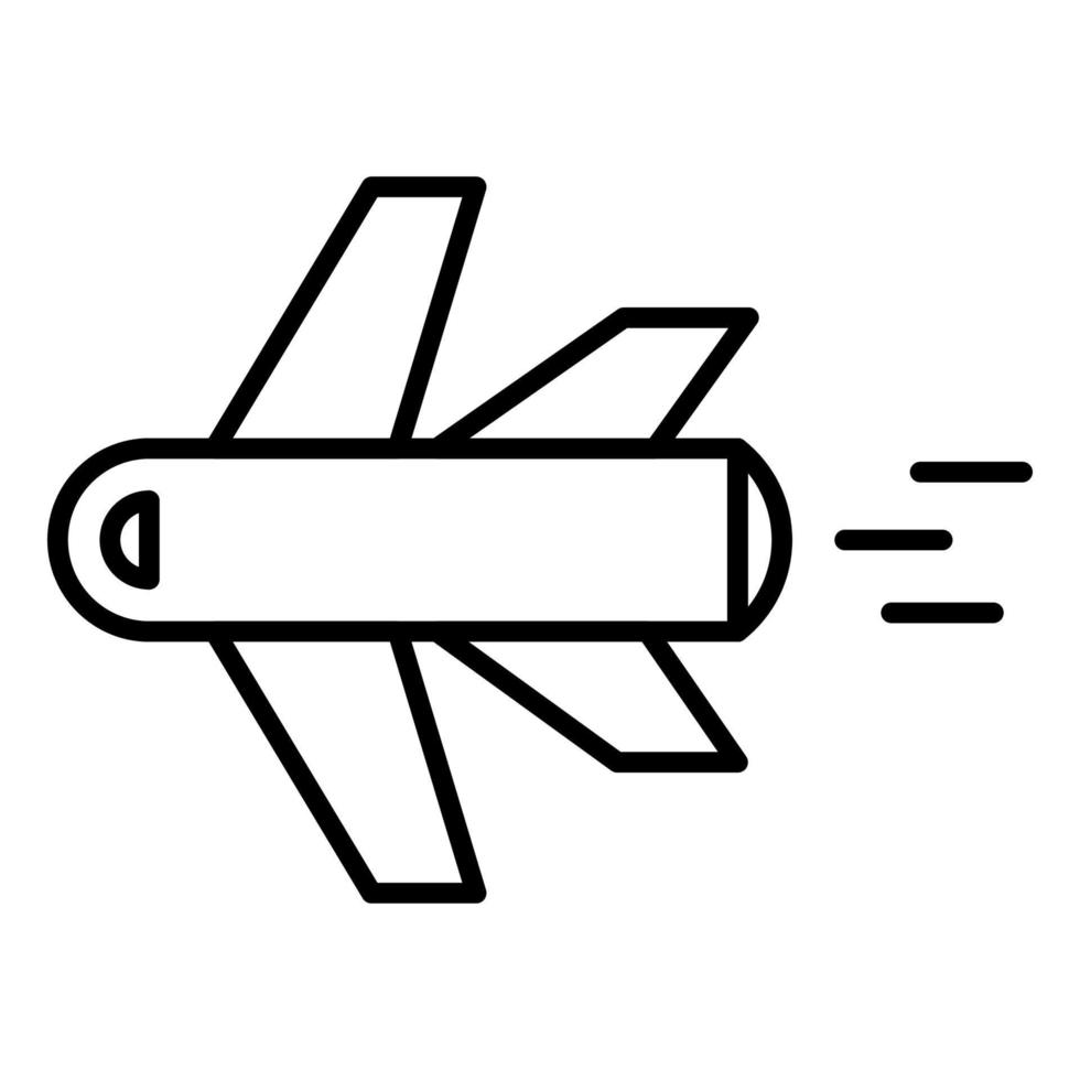 ligne d'icône d'avion isolée sur fond blanc. icône noire plate mince sur le style de contour moderne. symbole linéaire et trait modifiable. illustration vectorielle de trait parfait simple et pixel vecteur