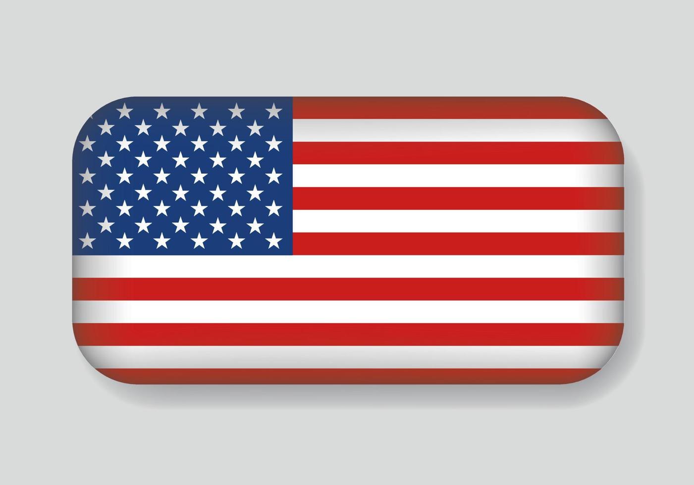 isolé du drapeau vectoriel des États-Unis. conception de drapeau d'illustration vectorielle.