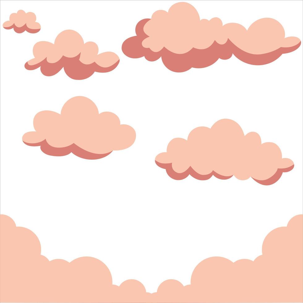 conception de fond nuageux vecteur