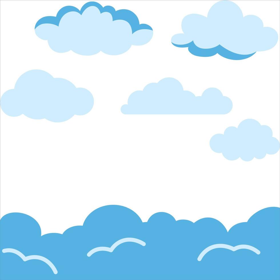 conception de fond nuageux vecteur