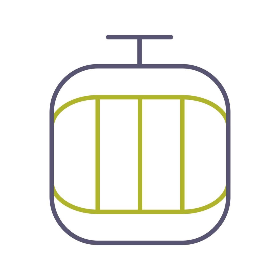 icône de vecteur de téléphérique