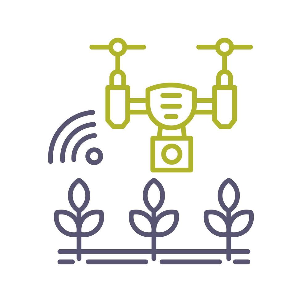 icône de vecteur de ferme intelligente