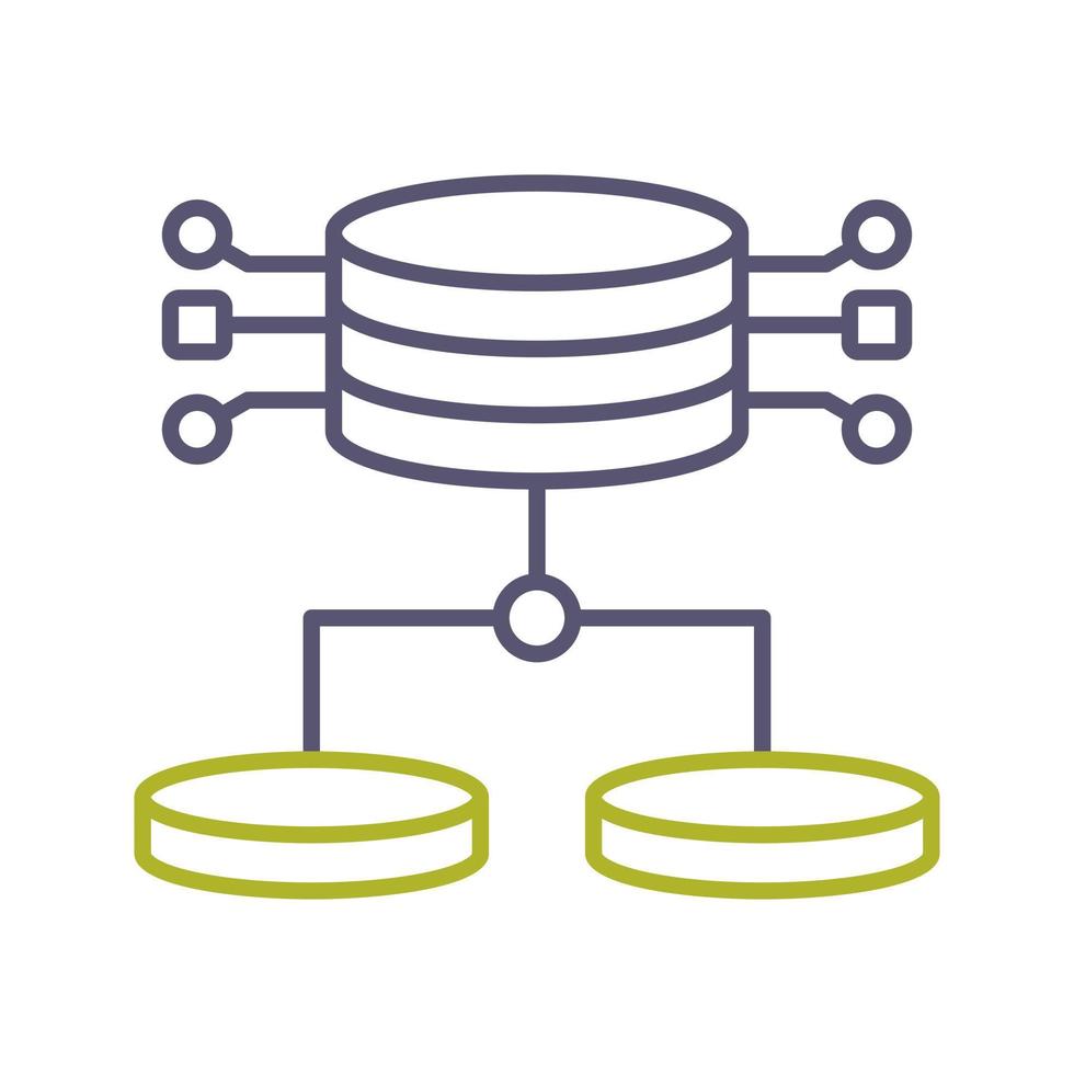 icône de vecteur de données structurées