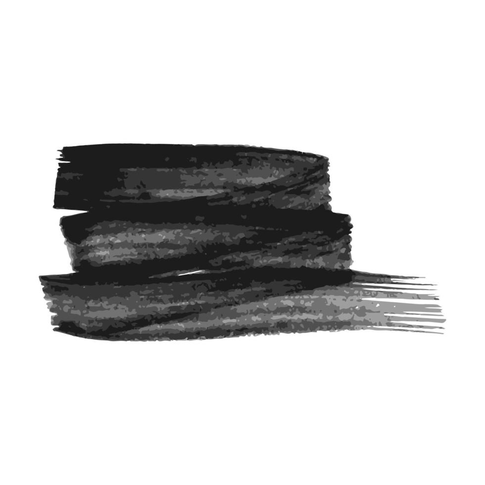 tache d'encre noire dessinée à la main. tache d'encre isolée sur fond blanc. illustration vectorielle vecteur