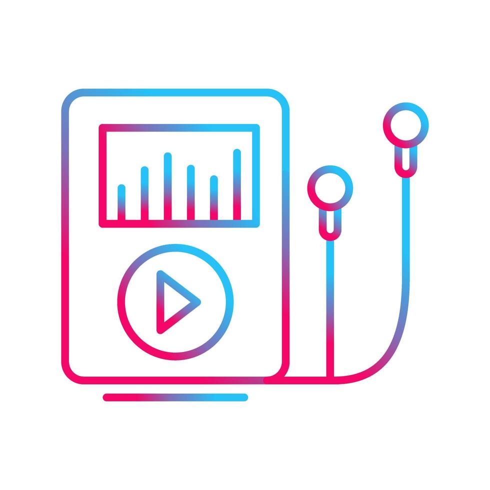 icône de vecteur de lecteur de musique