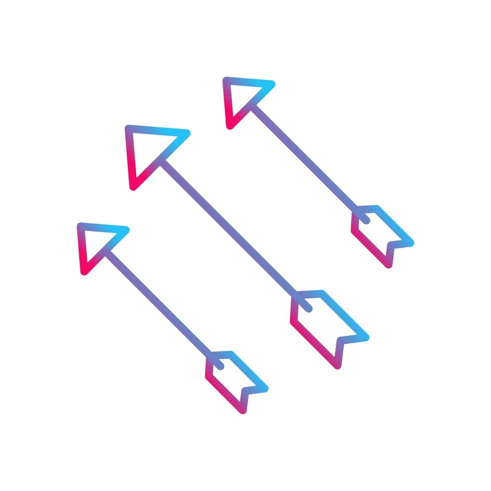 icône de vecteur de flèches uniques