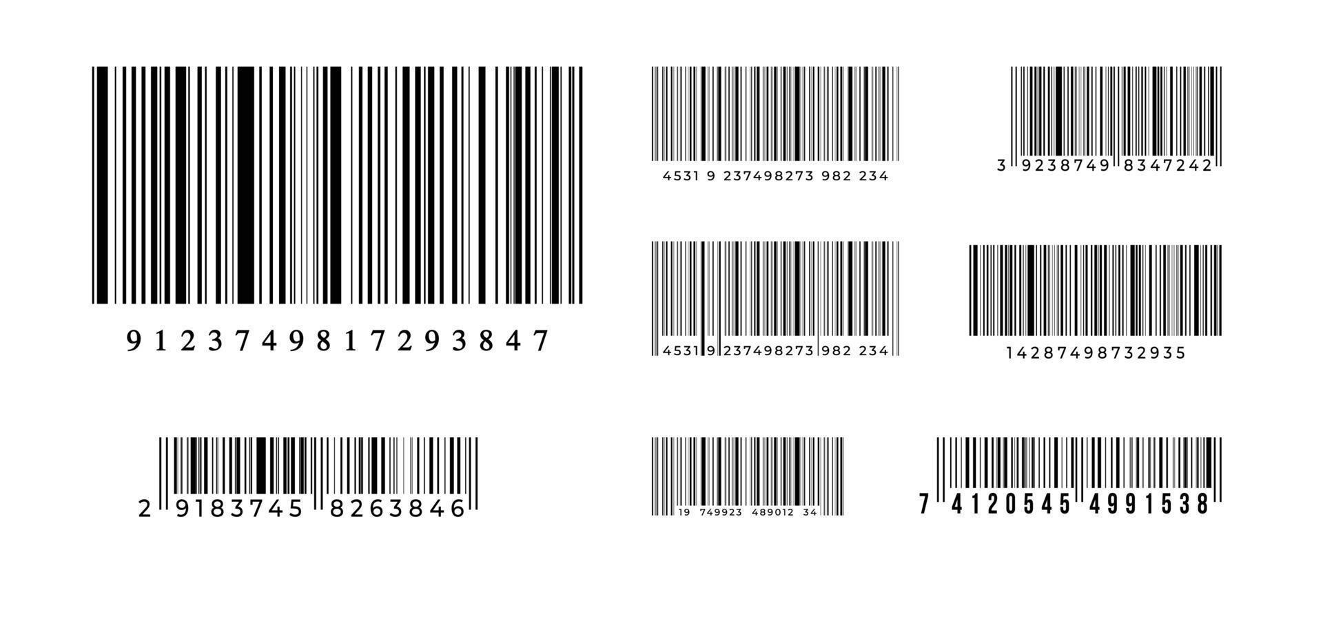 code à barres sur fond blanc. illustration vectorielle vecteur