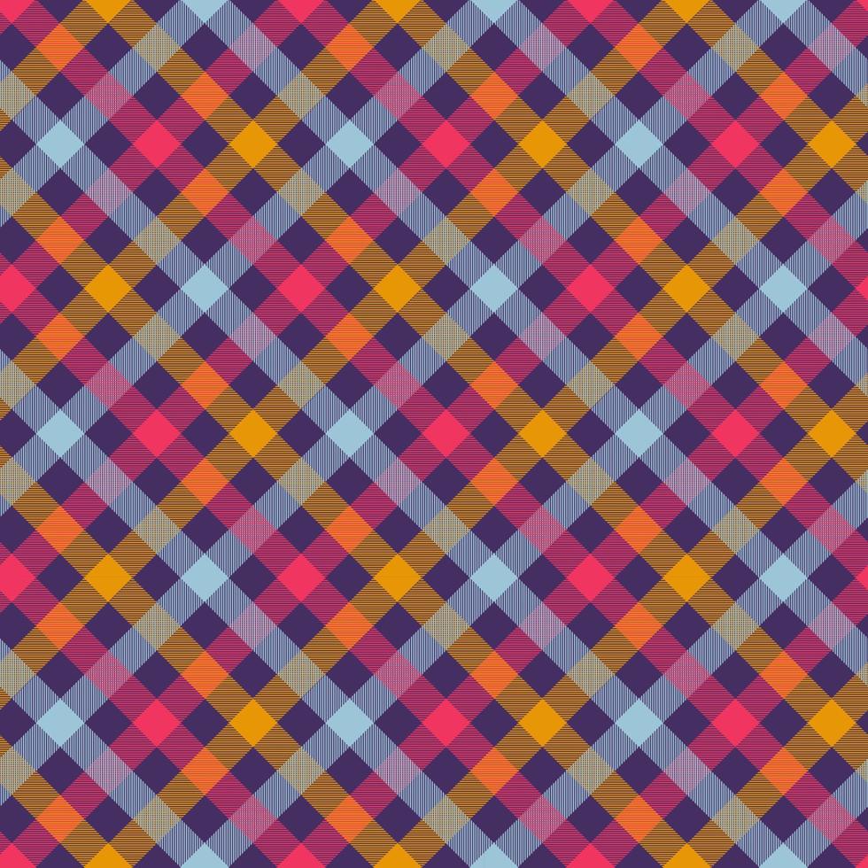 modèle vectorielle continue de couleur orange tartan vecteur