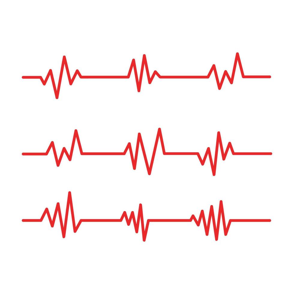 pouls de battement de coeur médical de santé vecteur