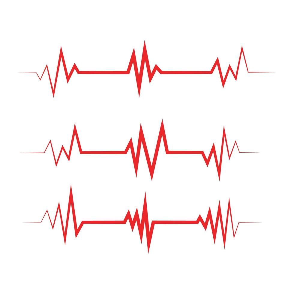 pouls de battement de coeur médical de santé vecteur