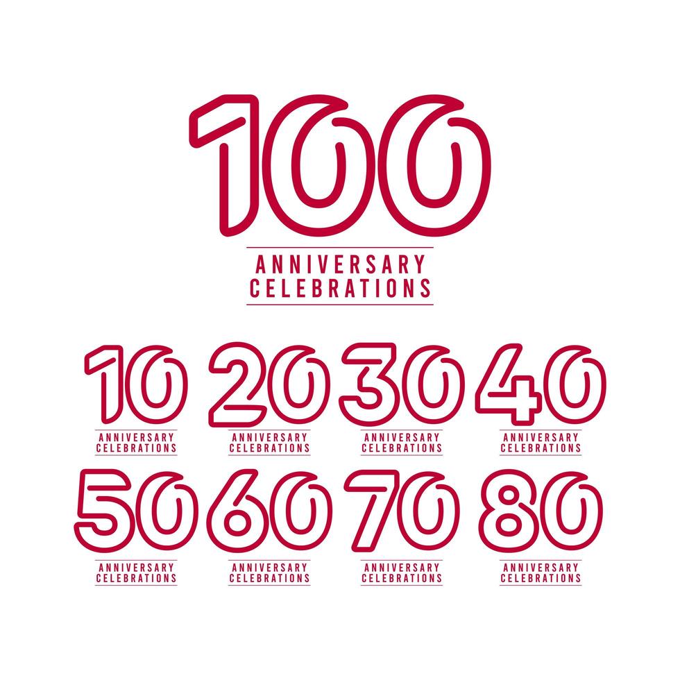 100 ans anniversaire célébration numéro texte vecteur modèle conception illustration