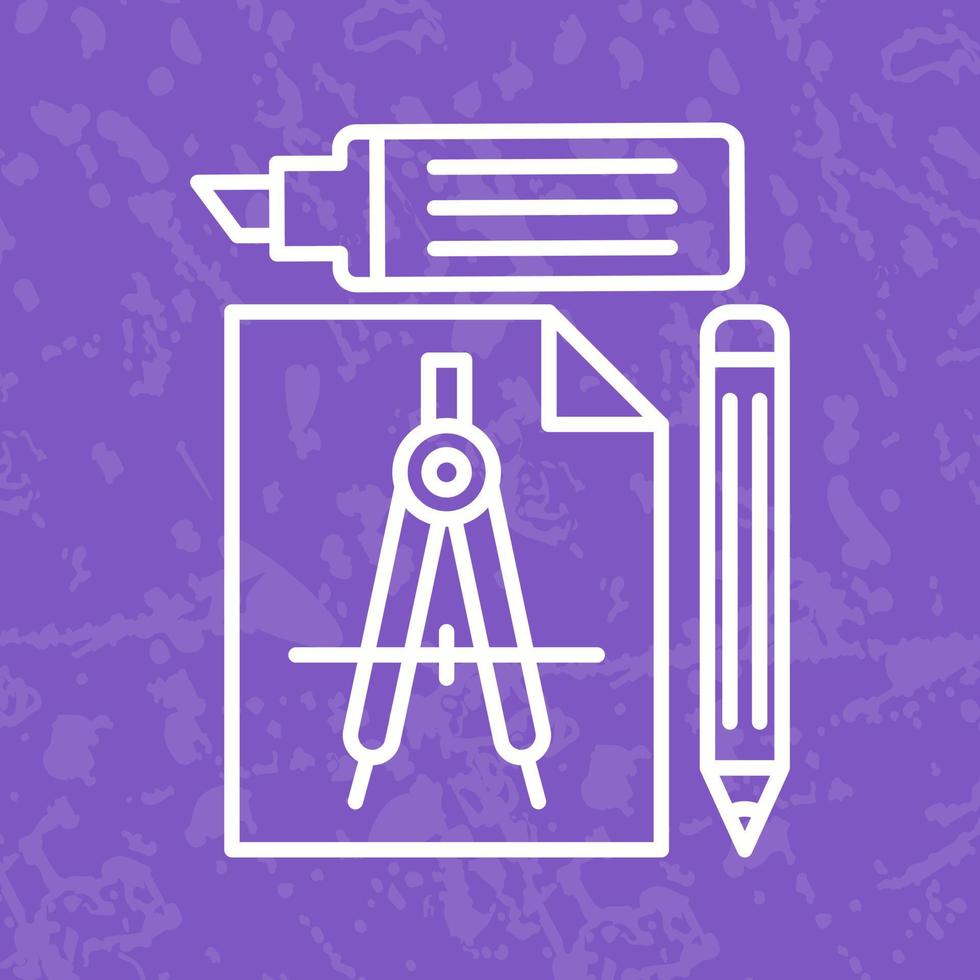 icône de vecteur d'outils d'étude