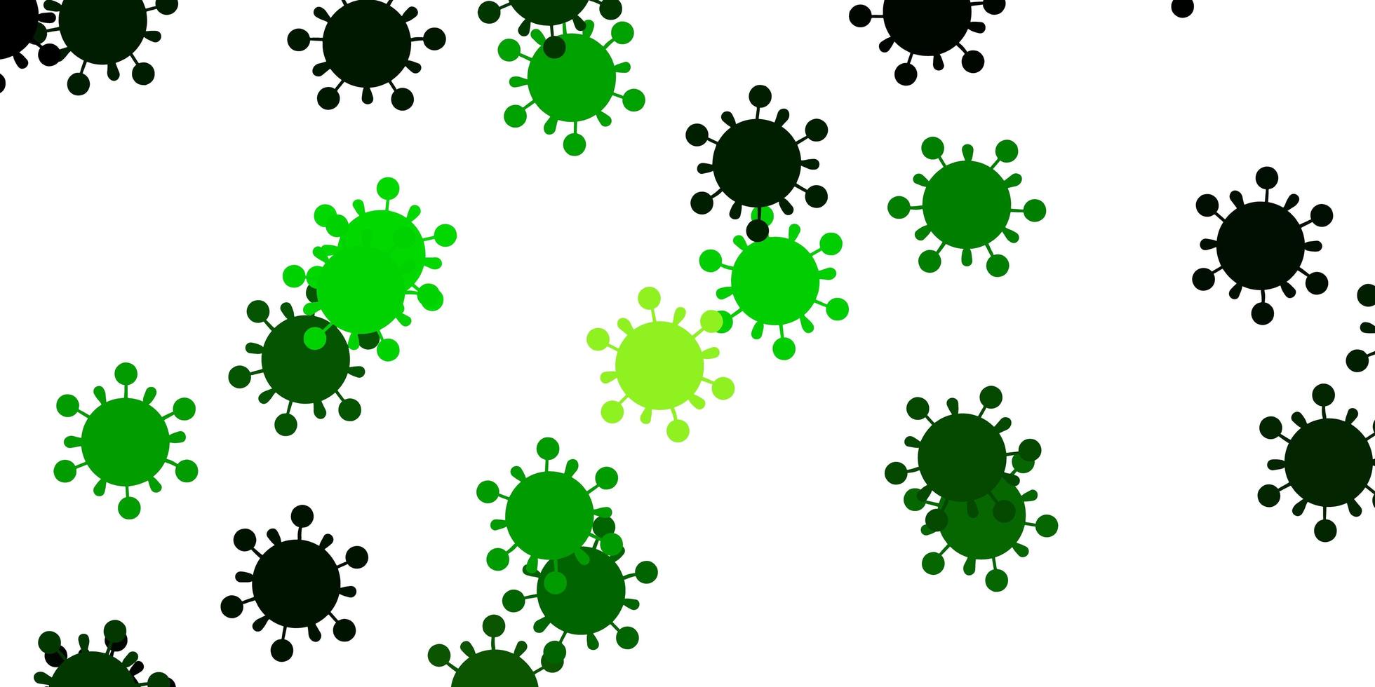 texture vecteur vert clair, jaune avec symboles de la maladie.