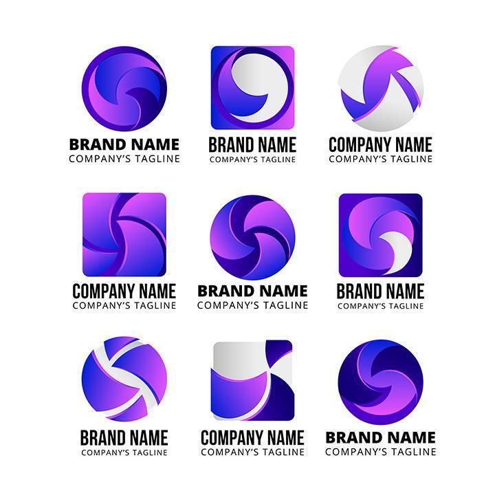 conceptions abstraites de logo d'entreprise vecteur