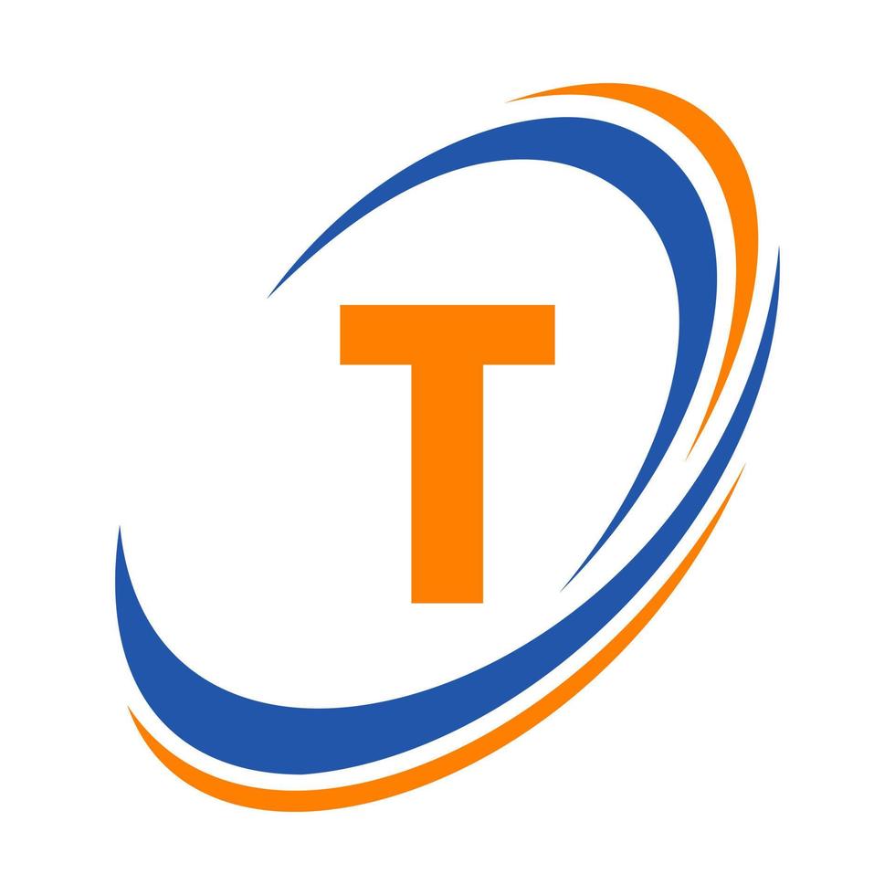 lettre initiale t logo nom de l'entreprise conception de logotype simple et moderne pour l'entreprise et l'identité de l'entreprise vecteur