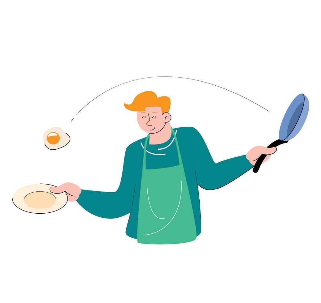 personnes de caractère cuisine illustration vectorielle vecteur