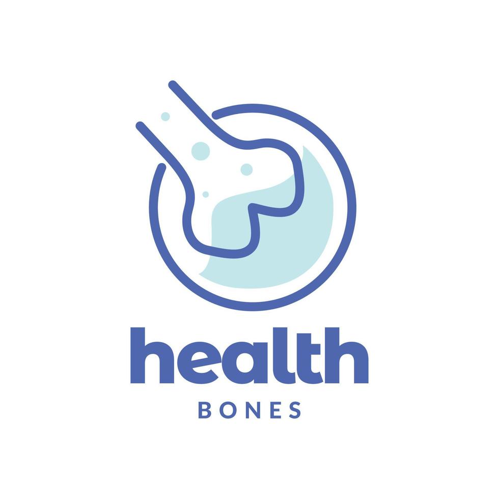 anatomie corps os soins de santé joint résumé nutrition moderne logo conception vecteur icône illustration modèle