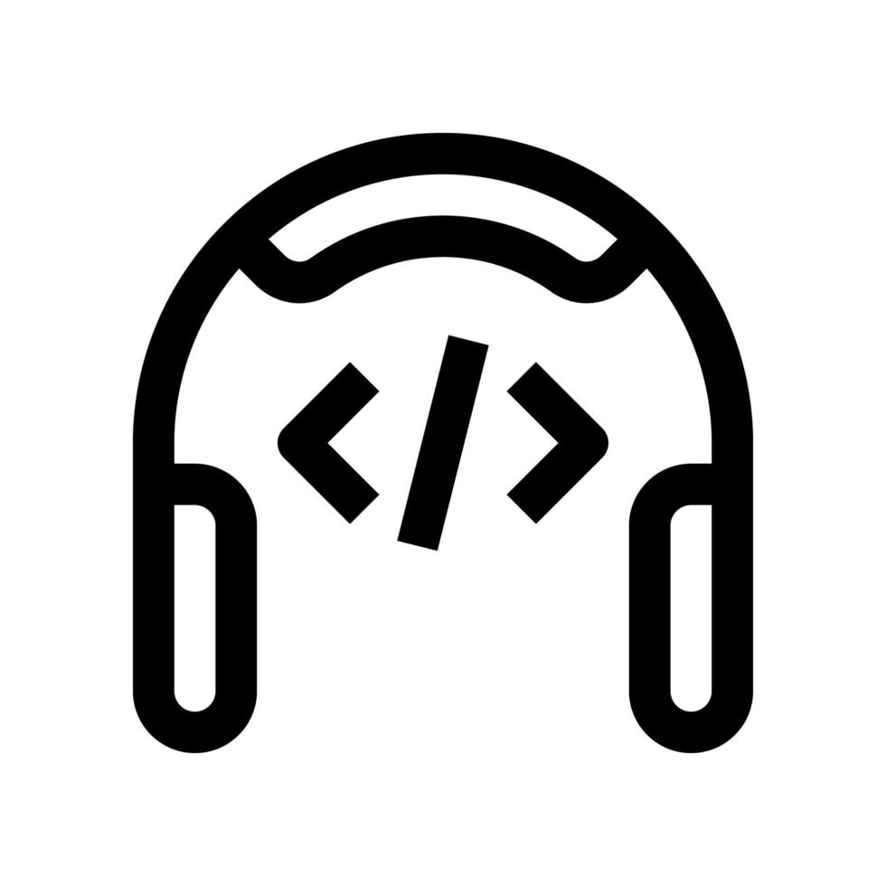 icône de casque pour votre site Web, mobile, présentation et conception de logo. vecteur