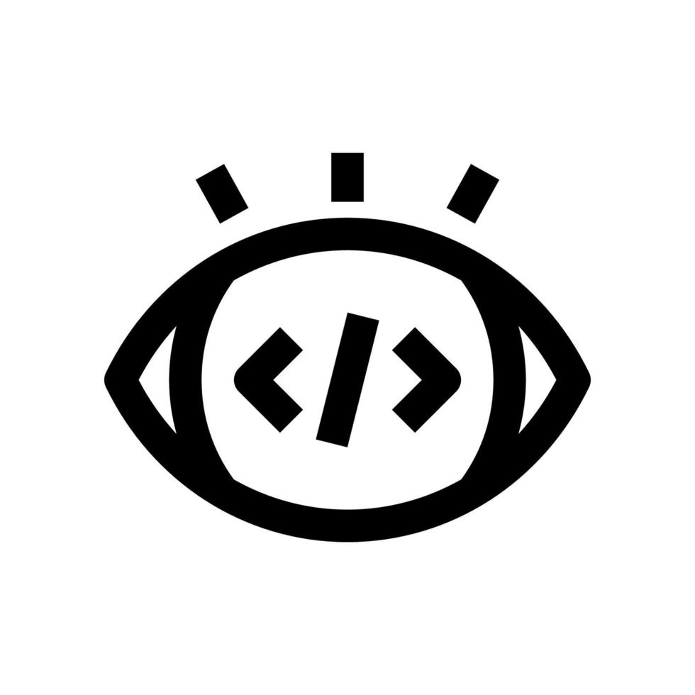 icône de vision pour votre site Web, mobile, présentation et conception de logo. vecteur