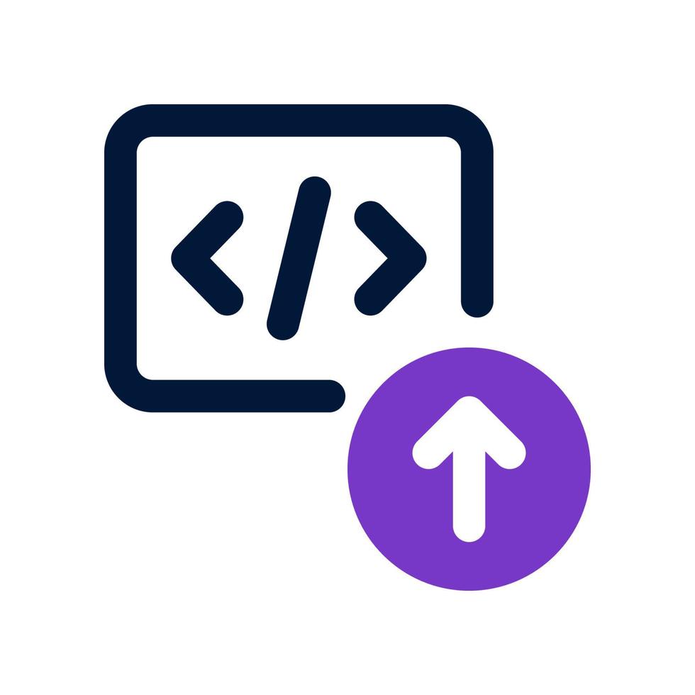 téléchargez l'icône de code pour votre site Web, votre mobile, votre présentation et votre conception de logo. vecteur