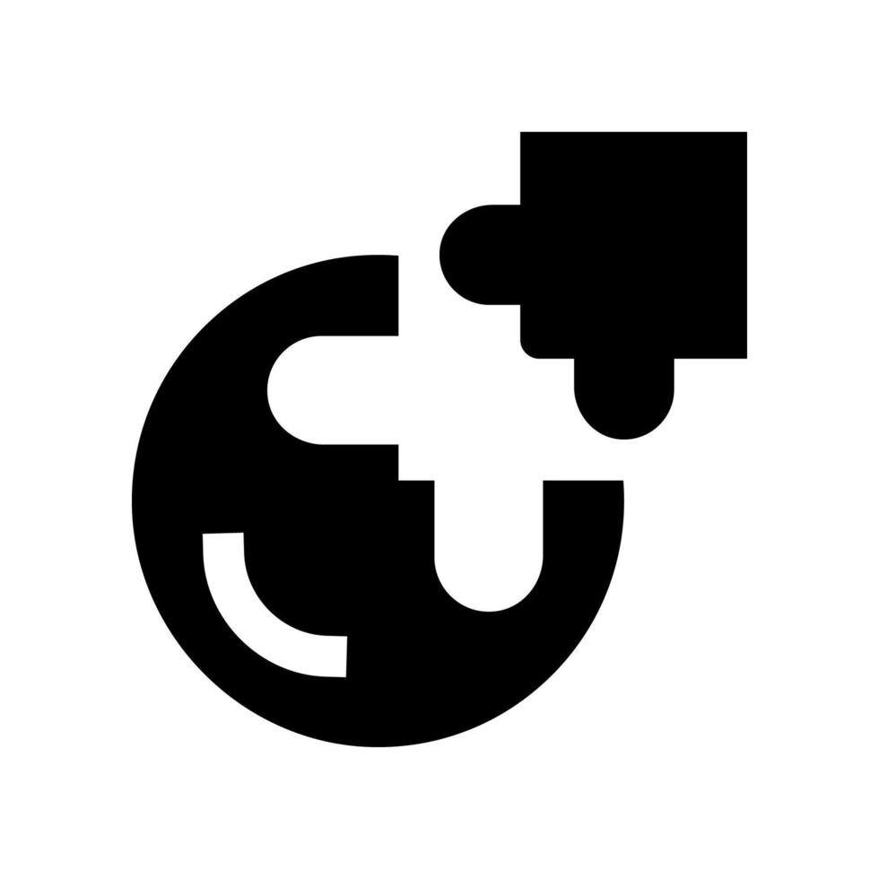 icône de puzzle pour votre site Web, mobile, présentation et conception de logo. vecteur