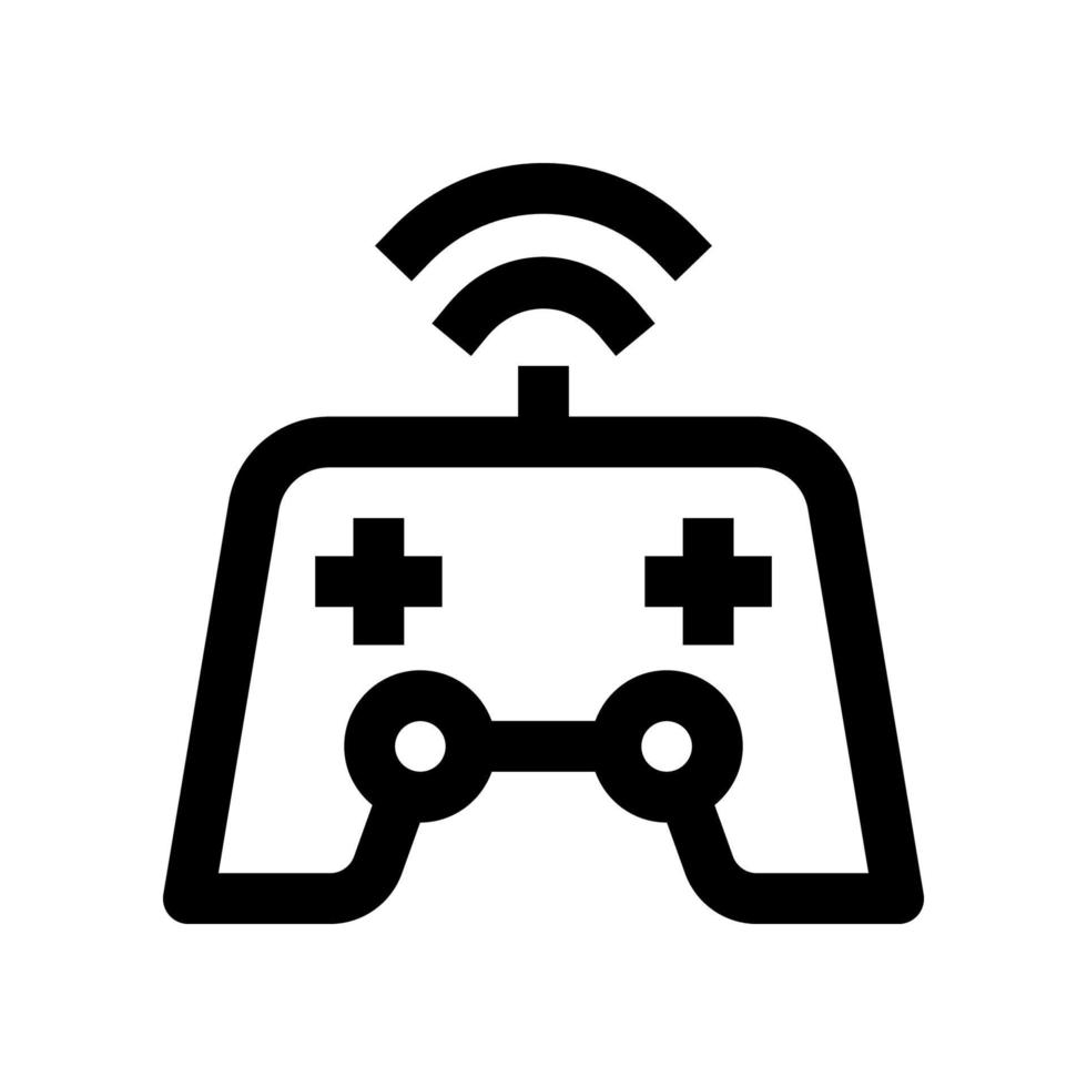 icône de manette de jeu pour votre site Web, mobile, présentation et conception de logo. vecteur